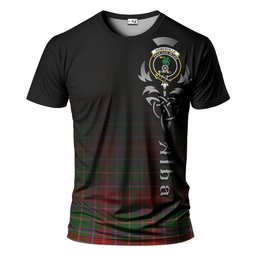 ScotsTee Shop Scottish Somerville Clan Crest Tartan T Shirt Featuring Alba Gu Brath Scotland Forever and Ever Celtic Cross