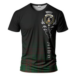 ScotsTee Shop Scottish Matheson Hunting Highland Clan Crest Tartan T Shirt Featuring Alba Gu Brath Scotland Forever and Ever Celtic Cross