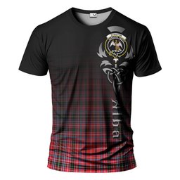 ScotsTee Shop Scottish Straiton Clan Crest Tartan T Shirt Featuring Alba Gu Brath Scotland Forever and Ever Celtic Cross
