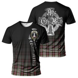 ScotsTee Shop Scottish MacLean Dress Clan Crest Tartan T Shirt Featuring Alba Gu Brath Scotland Forever and Ever Celtic Cross