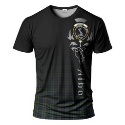 ScotsTee Shop Scottish MacNeil of Colonsay Clan Crest Tartan T Shirt Featuring Alba Gu Brath Scotland Forever and Ever Celtic Cross