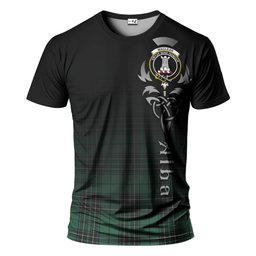 ScotsTee Shop Scottish MacLean Hunting Ancient Clan Crest Tartan T Shirt Featuring Alba Gu Brath Scotland Forever and Ever Celtic Cross