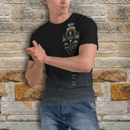 ScotsTee Shop Scottish McKerrell of Hillhouse Dress Clan Crest Tartan T Shirt Featuring Alba Gu Brath Scotland Forever and Ever Celtic Cross