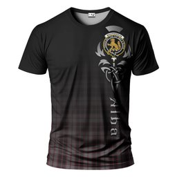 ScotsTee Shop Scottish MacPherson Hunting Clan Crest Tartan T Shirt Featuring Alba Gu Brath Scotland Forever and Ever Celtic Cross