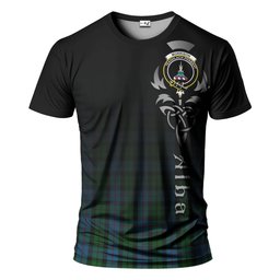 ScotsTee Shop Scottish Morrison Society Clan Crest Tartan T Shirt Featuring Alba Gu Brath Scotland Forever and Ever Celtic Cross