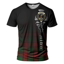 ScotsTee Shop Scottish MacPhail Clan Crest Tartan T Shirt Featuring Alba Gu Brath Scotland Forever and Ever Celtic Cross