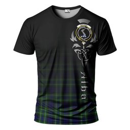 ScotsTee Shop Scottish MacNeil of Colonsay Modern Clan Crest Tartan T Shirt Featuring Alba Gu Brath Scotland Forever and Ever Celtic Cross