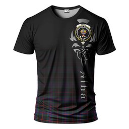 ScotsTee Shop Scottish Nairn Clan Crest Tartan T Shirt Featuring Alba Gu Brath Scotland Forever and Ever Celtic Cross