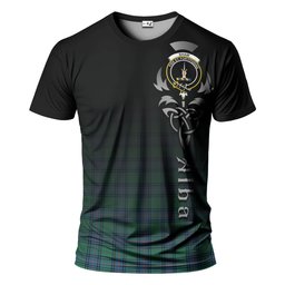 ScotsTee Shop Scottish Shaw Ancient Clan Crest Tartan T Shirt Featuring Alba Gu Brath Scotland Forever and Ever Celtic Cross