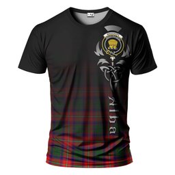 ScotsTee Shop Scottish Wauchope Clan Crest Tartan T Shirt Featuring Alba Gu Brath Scotland Forever and Ever Celtic Cross