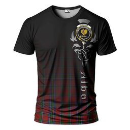 ScotsTee Shop Scottish Sinclair Clan Crest Tartan T Shirt Featuring Alba Gu Brath Scotland Forever and Ever Celtic Cross