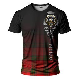 ScotsTee Shop Scottish Maxtone Clan Crest Tartan T Shirt Featuring Alba Gu Brath Scotland Forever and Ever Celtic Cross