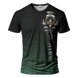 ScotsTee Shop Scottish Ross Hunting Ancient Clan Crest Tartan T Shirt Featuring Alba Gu Brath Scotland Forever and Ever Celtic Cross