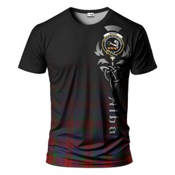 ScotsTee Shop Scottish Skene of Cromar Clan Crest Tartan T Shirt Featuring Alba Gu Brath Scotland Forever and Ever Celtic Cross