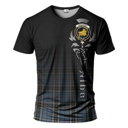 ScotsTee Shop Scottish MacTavish Dress Clan Crest Tartan T Shirt Featuring Alba Gu Brath Scotland Forever and Ever Celtic Cross