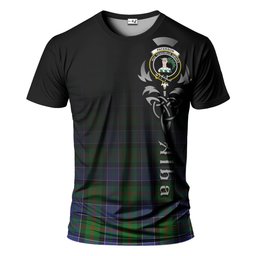 ScotsTee Shop Scottish Paterson Clan Crest Tartan T Shirt Featuring Alba Gu Brath Scotland Forever and Ever Celtic Cross