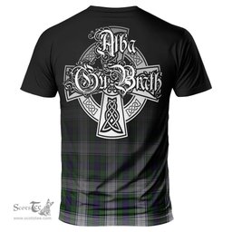 ScotsTee Shop Scottish Murray of Atholl Dress Clan Crest Tartan T Shirt Featuring Alba Gu Brath Scotland Forever and Ever Celtic Cross