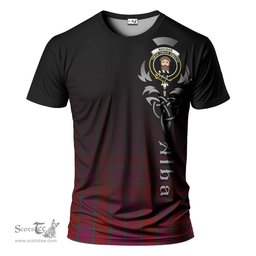 ScotsTee Shop Scottish MacNab Old Clan Crest Tartan T Shirt Featuring Alba Gu Brath Scotland Forever and Ever Celtic Cross