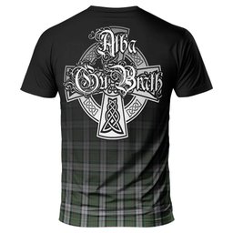 ScotsTee Shop Scottish MacLaren Dress Clan Crest Tartan T Shirt Featuring Alba Gu Brath Scotland Forever and Ever Celtic Cross