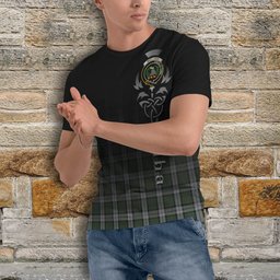 ScotsTee Shop Scottish MacLaren Dress Clan Crest Tartan T Shirt Featuring Alba Gu Brath Scotland Forever and Ever Celtic Cross