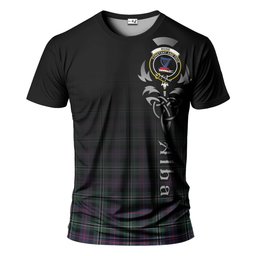 ScotsTee Shop Scottish Rose Hunting Modern Clan Crest Tartan T Shirt Featuring Alba Gu Brath Scotland Forever and Ever Celtic Cross