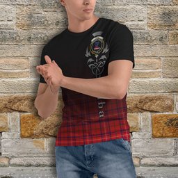 ScotsTee Shop Scottish Rose Modern Clan Crest Tartan T Shirt Featuring Alba Gu Brath Scotland Forever and Ever Celtic Cross