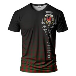 ScotsTee Shop Scottish Moncrieff Clan Crest Tartan T Shirt Featuring Alba Gu Brath Scotland Forever and Ever Celtic Cross