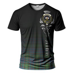 ScotsTee Shop Scottish Whitelaw Clan Crest Tartan T Shirt Featuring Alba Gu Brath Scotland Forever and Ever Celtic Cross
