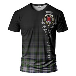 ScotsTee Shop Scottish MacNaughton Dress Clan Crest Tartan T Shirt Featuring Alba Gu Brath Scotland Forever and Ever Celtic Cross