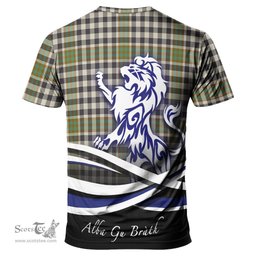 ScotsTee Shop Scottish Burns Check Clan Crest Tartan T Shirt Alba Gu Brath Regal Lion Emblem