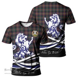 ScotsTee Shop Scottish Cameron Highlanders of Ottawa Clan Crest Tartan T Shirt Alba Gu Brath Regal Lion Emblem