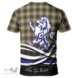 ScotsTee Shop Scottish Buchanan Dress Clan Crest Tartan T Shirt Alba Gu Brath Regal Lion Emblem