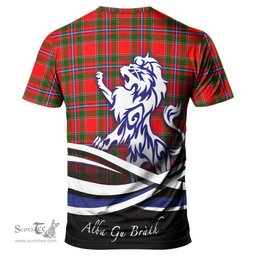 ScotsTee Shop Scottish Butter Clan Crest Tartan T Shirt Alba Gu Brath Regal Lion Emblem