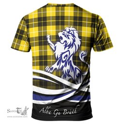 ScotsTee Shop Scottish Barclay Dress Modern Clan Crest Tartan T Shirt Alba Gu Brath Regal Lion Emblem
