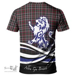 ScotsTee Shop Scottish Borthwick Clan Crest Tartan T Shirt Alba Gu Brath Regal Lion Emblem