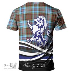 ScotsTee Shop Scottish Anderson Ancient Clan Crest Tartan T Shirt Alba Gu Brath Regal Lion Emblem