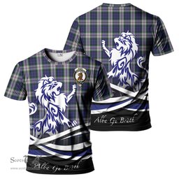 ScotsTee Shop Scottish Baird Dress Clan Crest Tartan T Shirt Alba Gu Brath Regal Lion Emblem