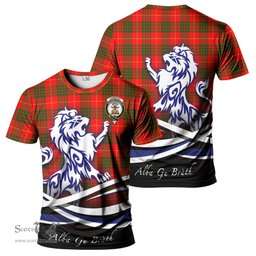 ScotsTee Shop Scottish Cameron Modern Clan Crest Tartan T Shirt Alba Gu Brath Regal Lion Emblem