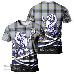 ScotsTee Shop Scottish Bell Clan Crest Tartan T Shirt Alba Gu Brath Regal Lion Emblem