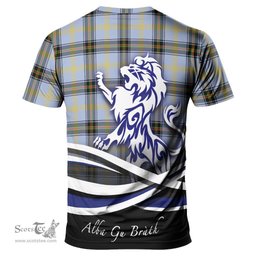 ScotsTee Shop Scottish Bell Clan Crest Tartan T Shirt Alba Gu Brath Regal Lion Emblem