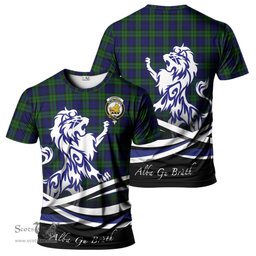 ScotsTee Shop Scottish Campbell Modern Clan Crest Tartan T Shirt Alba Gu Brath Regal Lion Emblem