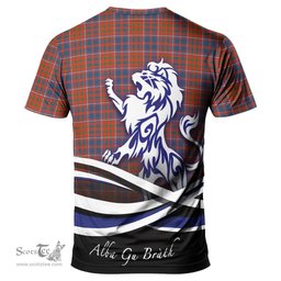 ScotsTee Shop Scottish Cameron of Lochiel Ancient Clan Crest Tartan T Shirt Alba Gu Brath Regal Lion Emblem