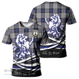 ScotsTee Shop Scottish Ferguson Dress Clan Crest Tartan T Shirt Alba Gu Brath Regal Lion Emblem