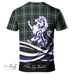 ScotsTee Shop Scottish Farquharson Dress Clan Crest Tartan T Shirt Alba Gu Brath Regal Lion Emblem