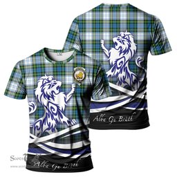 ScotsTee Shop Scottish Campbell Dress Clan Crest Tartan T Shirt Alba Gu Brath Regal Lion Emblem