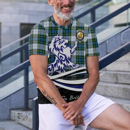 ScotsTee Shop Scottish Campbell Dress Clan Crest Tartan T Shirt Alba Gu Brath Regal Lion Emblem