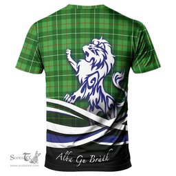 ScotsTee Shop Scottish Galloway Clan Crest Tartan T Shirt Alba Gu Brath Regal Lion Emblem