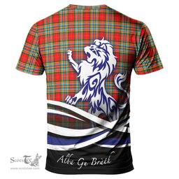 ScotsTee Shop Scottish Chattan Clan Crest Tartan T Shirt Alba Gu Brath Regal Lion Emblem