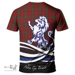 ScotsTee Shop Scottish Carruthers Clan Crest Tartan T Shirt Alba Gu Brath Regal Lion Emblem