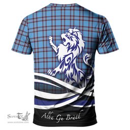 ScotsTee Shop Scottish Elliot Ancient Clan Crest Tartan T Shirt Alba Gu Brath Regal Lion Emblem